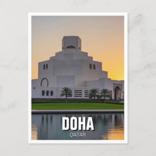 Doha Qatar Museum Islamic Art Travel Vykort