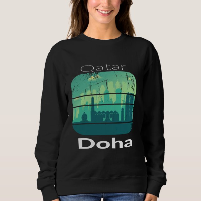 Doha, Qatar Souvenir I Kärlek, Qatar T Shirt (Framsida)