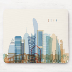 Doha Qatar stadshorisont Musmatta