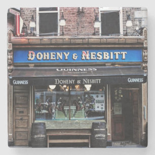 Doheny och Nesbitt, irländsk PubmarmorCoaster. Stenunderlägg