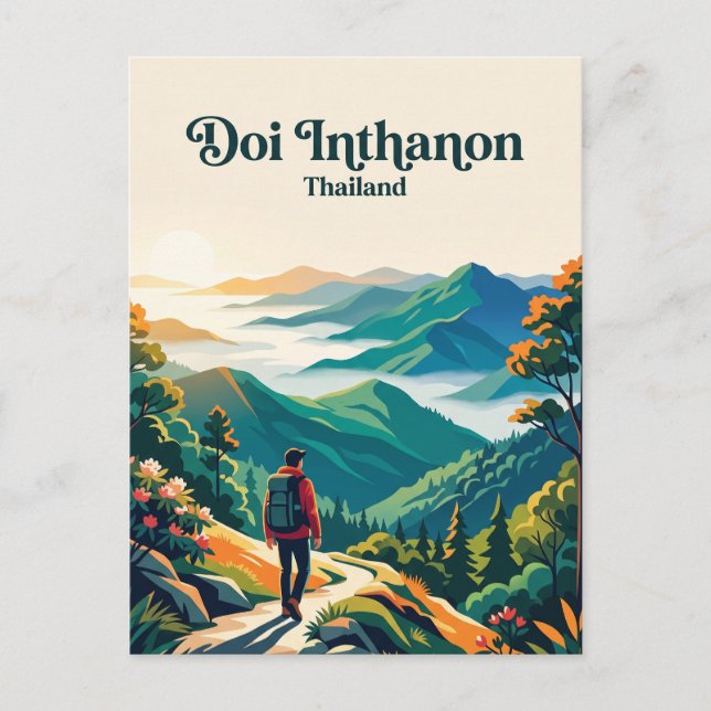 Doi Inthanon Thailand Vykort (Framsida)