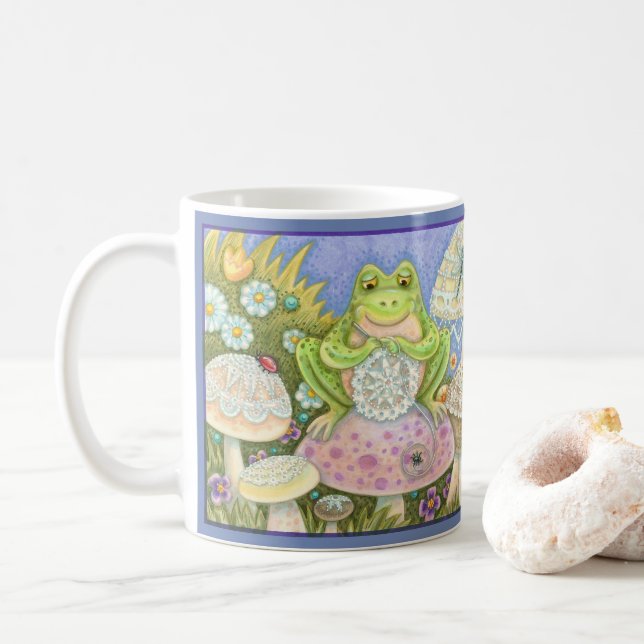 Doilies make a Hoppy Home FROG MUGG *Anpassa (Med munk)