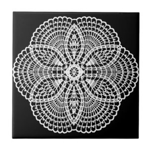 Doily Art Kakelplatta
