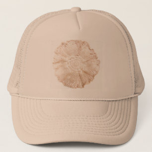 Doily för vintage för Ecru beigesolbränna Keps