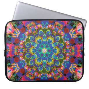 Doily Kaleidoscope Laptop sleeve