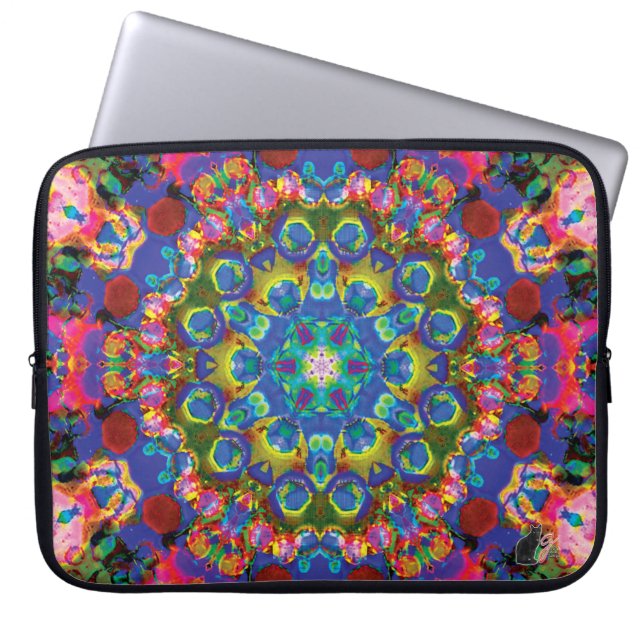 Doily Kaleidoscope Laptop sleeve (Framsidan)