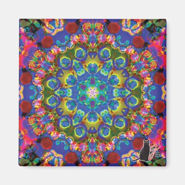 Doily Kaleidoscope Magnet (Framsidan)