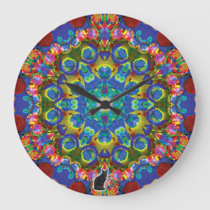 Doily Kaleidoscope Stor Klocka