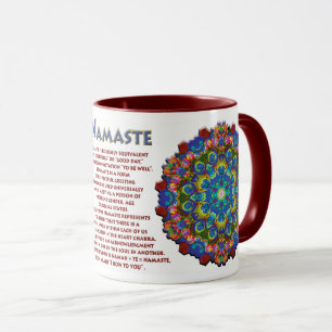 Doily Namaste Kaleidoscope Mugg