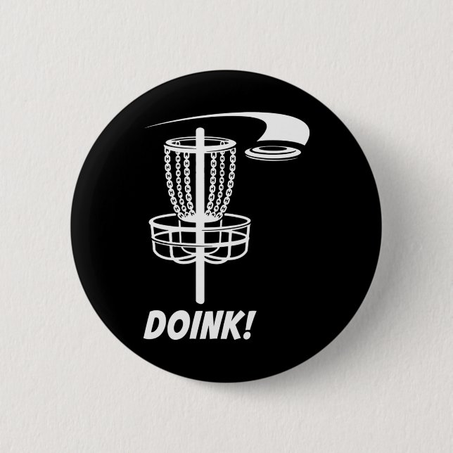 Doink! Disk Golf Funny Frisbee Park utomhus Games Knapp (Framsida)