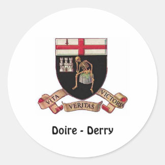 Doire (Derry) - Sticker Runt Klistermärke