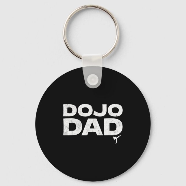 Dojo Dad Martial Arts Funny Father's Day Gift For  Nyckelring (Framsida)