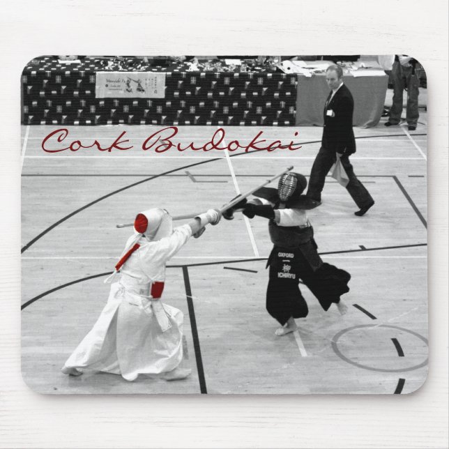 Dojo för mousemat för korkBudokai kendo Musmatta (Framsidan)
