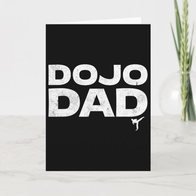 Dojo Pappa Kampsport Roligt Fars Dag Present För  Kort (Framsida)