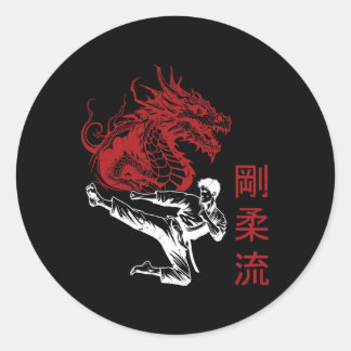 Dojo Training Karate, det bästa arvet efter det tr Runt Klistermärke