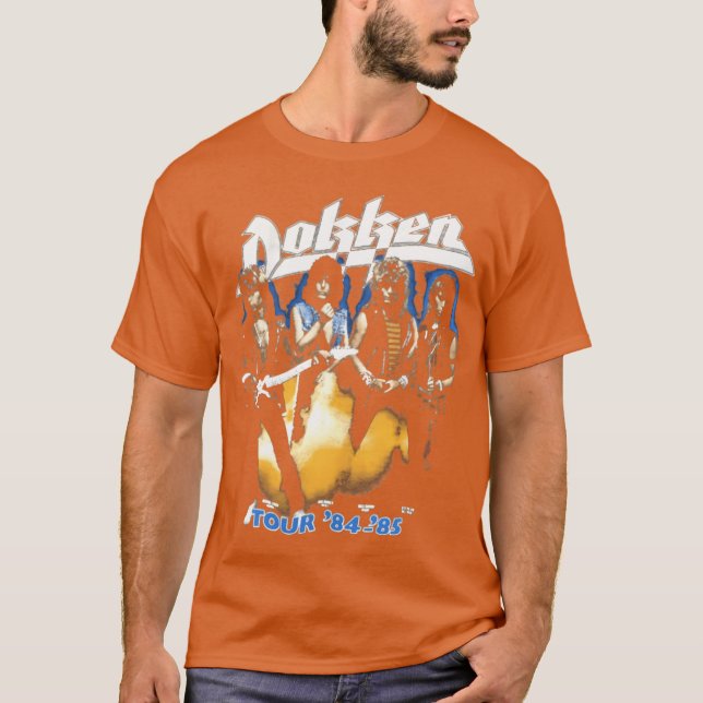 Dokken 1984 85 För män och kvinnor T Shirt (Framsida)