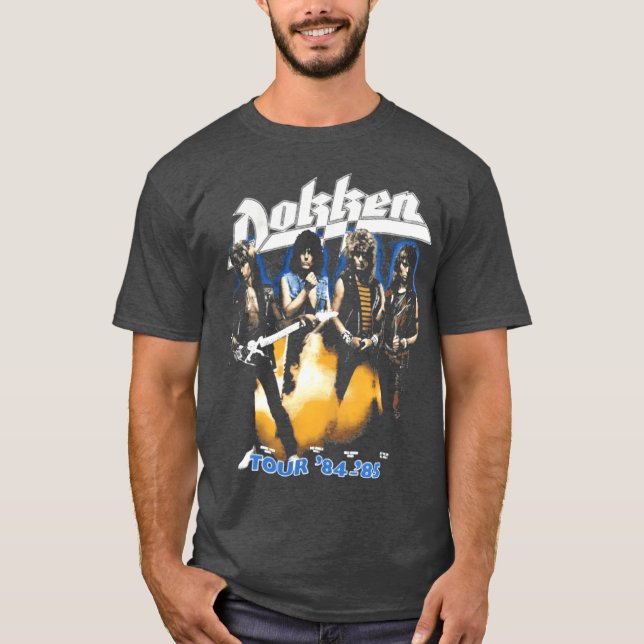 Dokken 1984 85 För män och kvinnor T Shirt (Framsida)