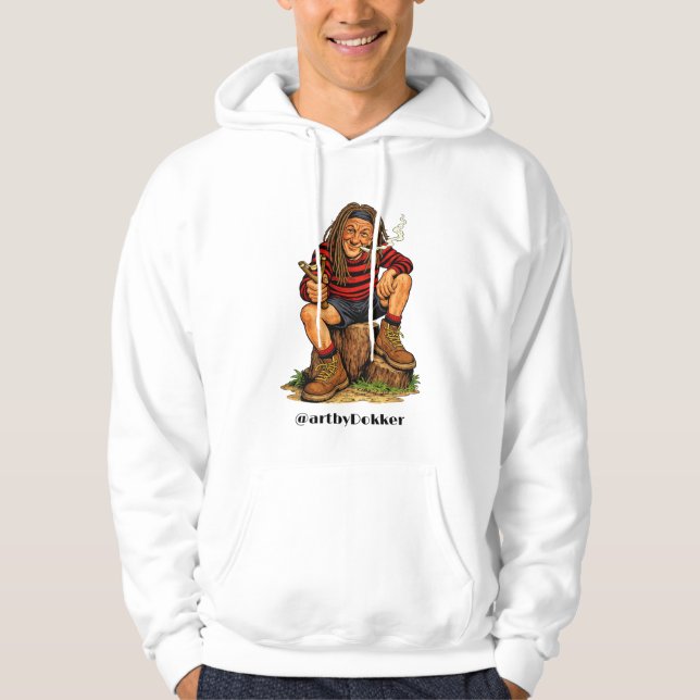 Dokker The Menace av @artbyDokker Hoodie (Framsida)