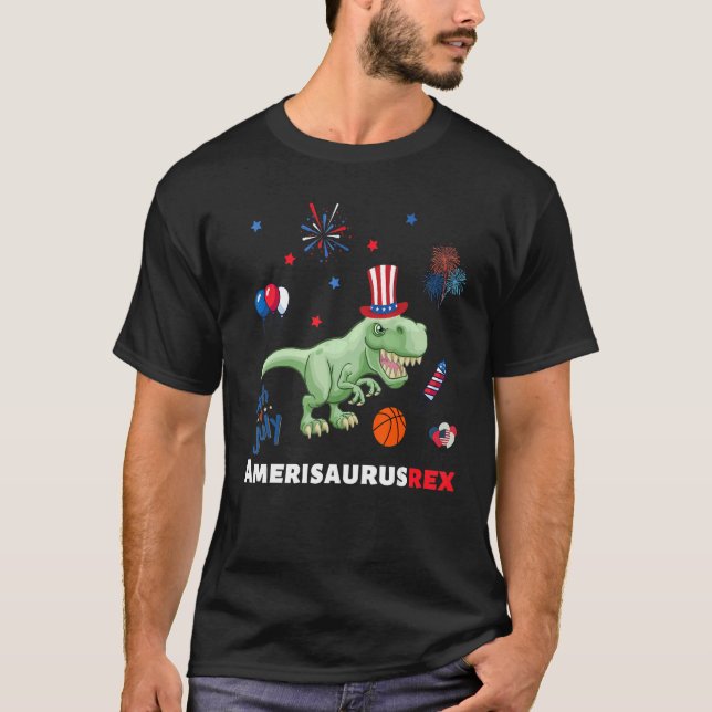 Doktor 4:e Joly Coola Amerisaurus Rex Kids Boy T Shirt (Framsida)