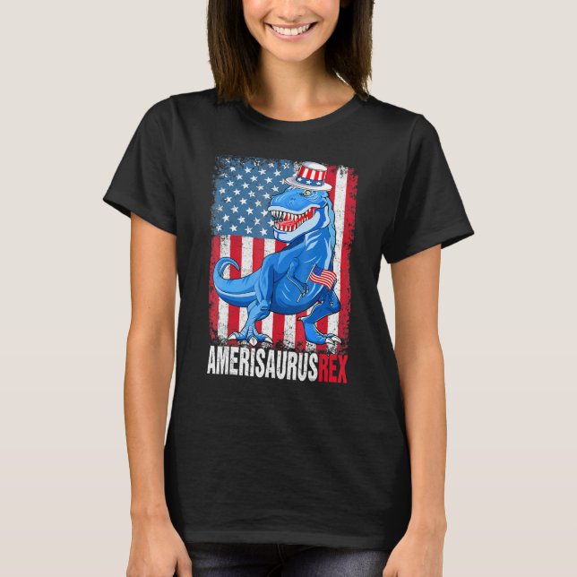 Doktor 4:e juli Kids Boys Manar Amerisaurus Rex T Shirt (Framsida)