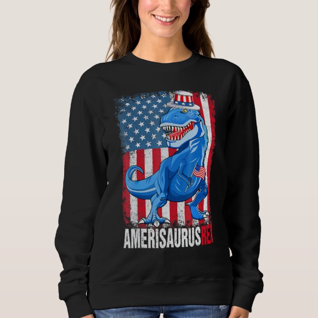 Doktor 4:e juli Kids Boys Manar Amerisaurus Rex T Shirt (Framsida)