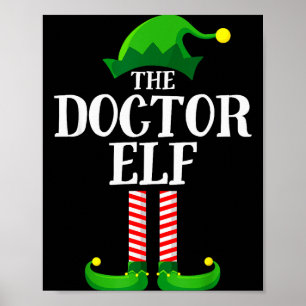 Doktor Alv Matchande Familjegrupp Julfest P Poster