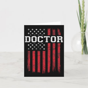 Doktor American Flagga Usa Patriot Patriotic Kort