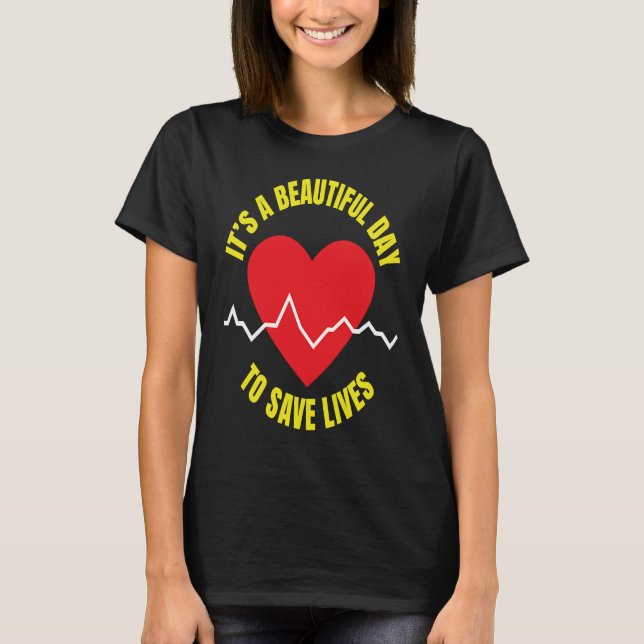 Doktor är en vacker dag för Spara L T Shirt (Framsida)