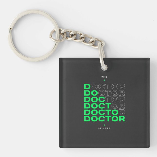 Doktor är här Neon Text Design (Framsidan)