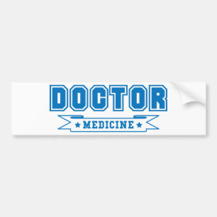 Doktor av medicinbanret bildekal