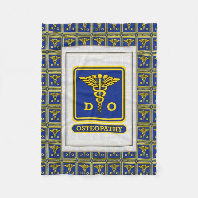 Doktor av osteopatisk medicin fleecefilt (Framsidan)