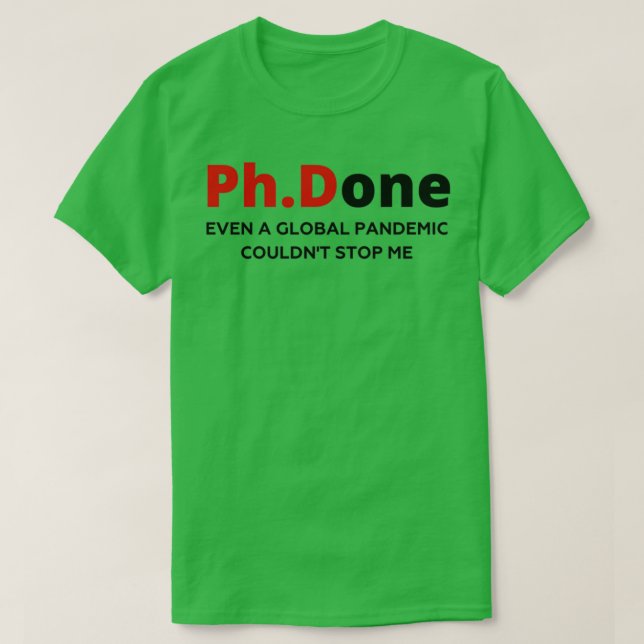Doktor av Phylosophy Funny Gift T Shirt (Design framsida)