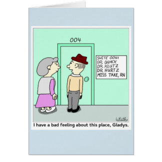 Doktor besök hälsningskort