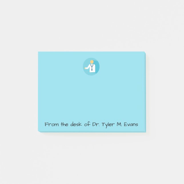 Doktor Blue Notes Post-it Block (Framsida)