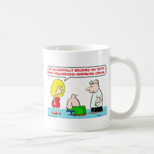 doktor borstad shrinking kräm för tandhemorrhoid kaffemugg
