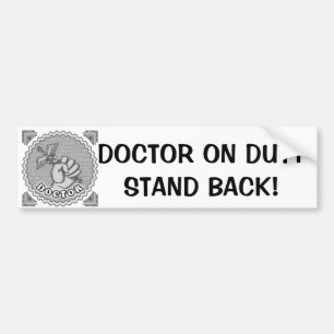 Doktor Caduceus Hand Bumper Sticker Bildekal
