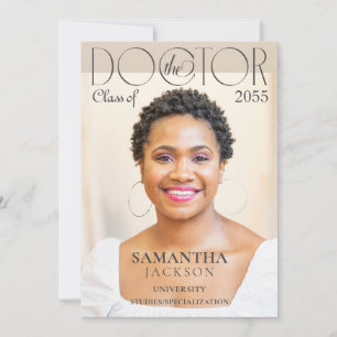 Doktor Chic Photo Magazine Doktor Studenten Inbjudningar