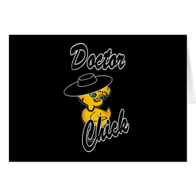 Doktor Chick #4 Hälsningskort (Framsidan Horizontal)