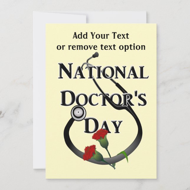 Doktor Day With Carnations Julkort (Framsida)