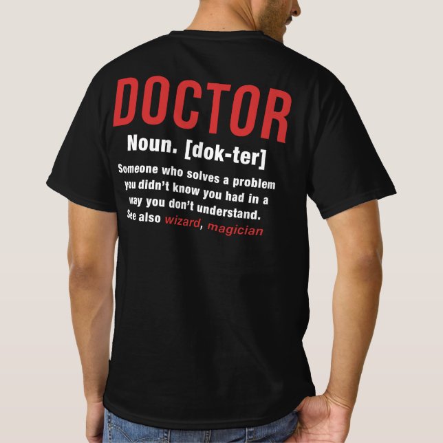 Doktor Definition T Shirt (Baksida)