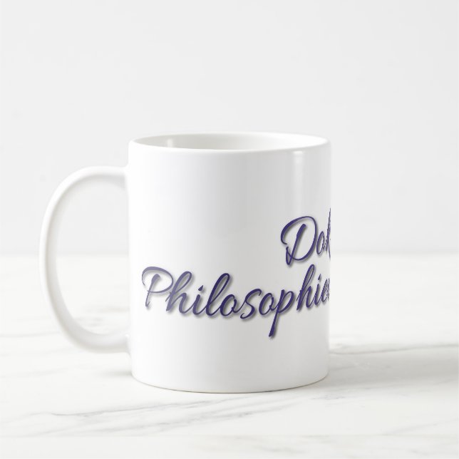 Doktor der Philosophiewissenschaften Kaffemugg (Vänster)
