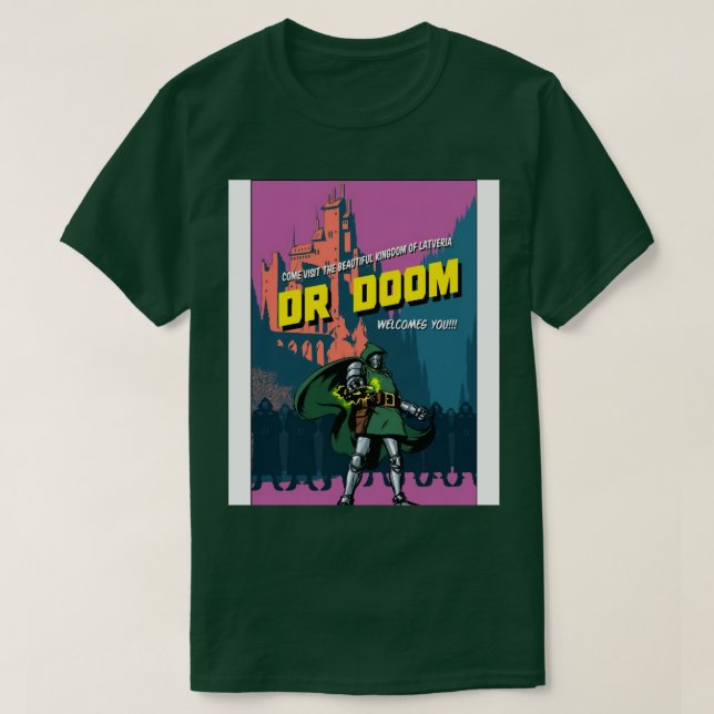 Doktor Doom 10 T Shirt (Design framsida)