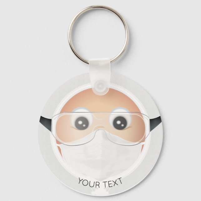 Doktor Emoji Nyckelring (Framsida)