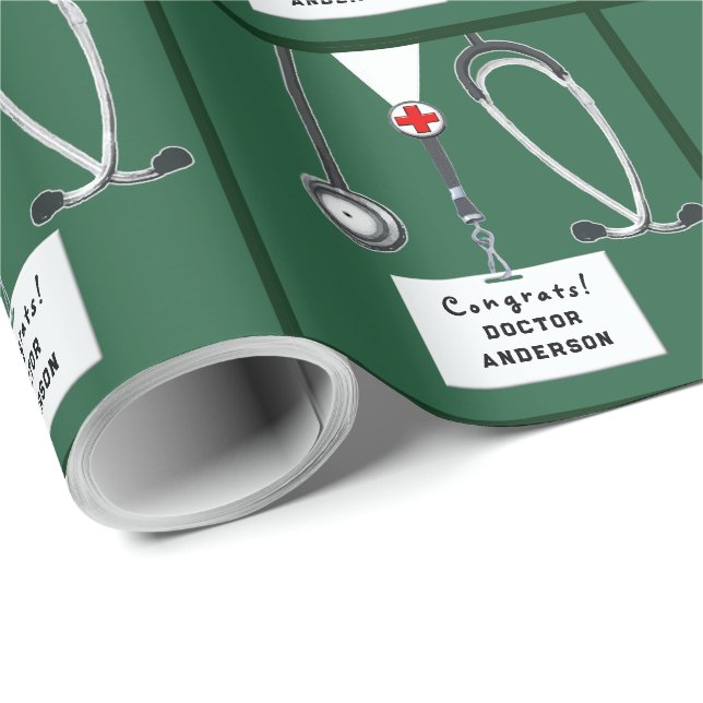 Doktor Examen Presentpapper (Rullad Hörn)