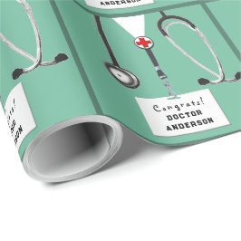 Doktor Examenspresent Förpackningspapper Presentpapper