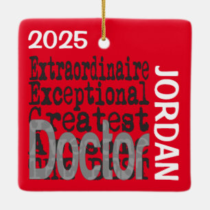 Doktor Extraordinaire ANPASSNINGSBAR Julgransprydnad Keramik