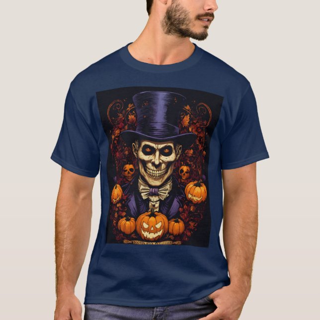 Doktor Faciliers Spooky Smirk | Halloween Voodoo T Shirt (Framsida)