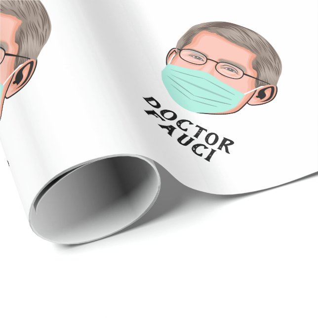 Doktor Fauci ANPASSAD Presentpapper (Rullad Hörn)