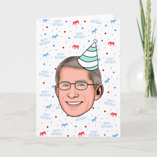 Doktor Fauci födelsedag Kort (Framsida)