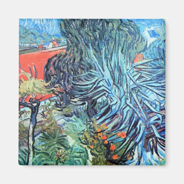 Doktor Gachet's Garden, Auvers av Vincent van Gogh Magnet (Framsidan)